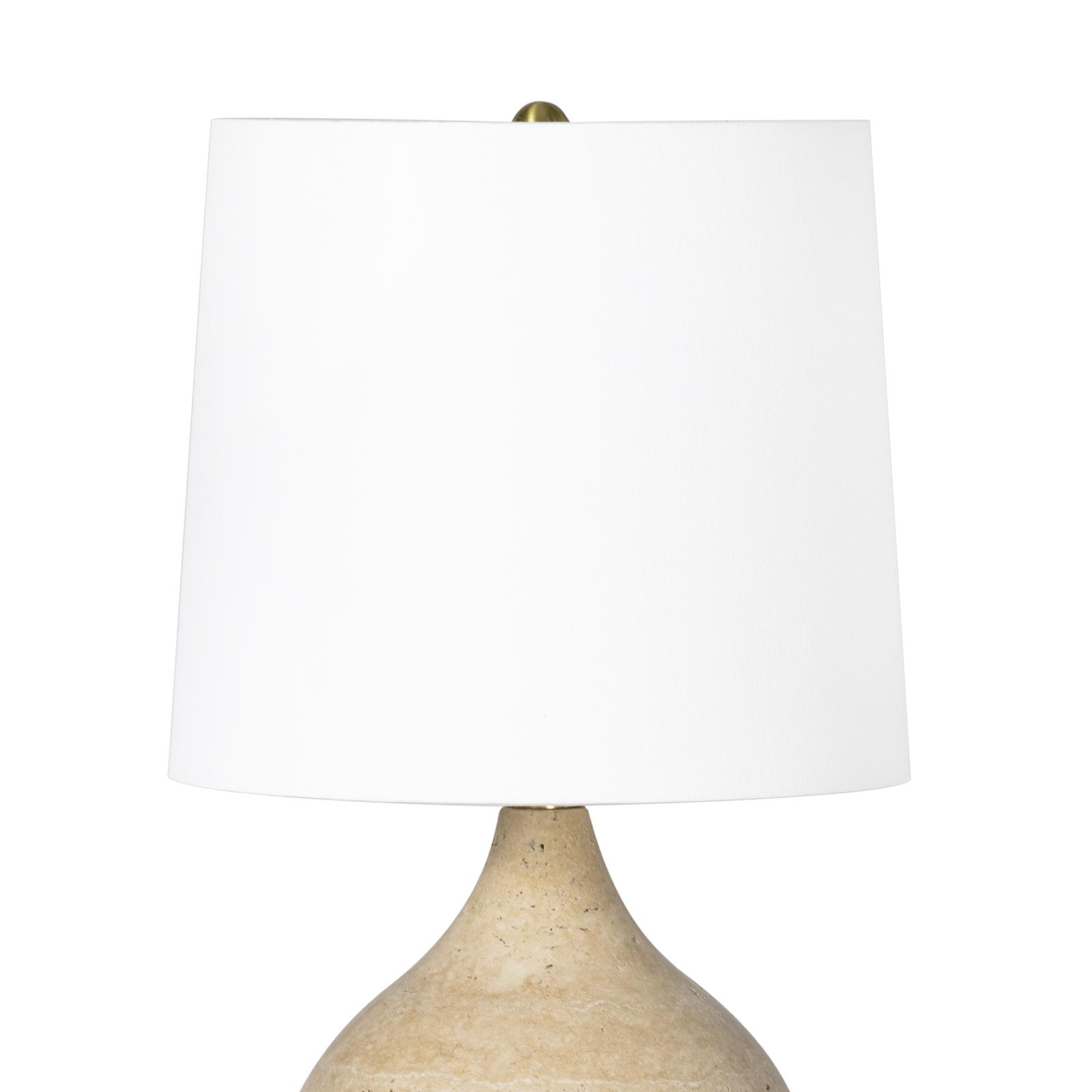 Noa Travertine Mini Lamp (Natural) | Regina Andrew Detroit
